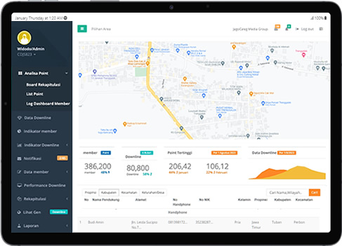 Pantauan Jaringan MLM di Google Map